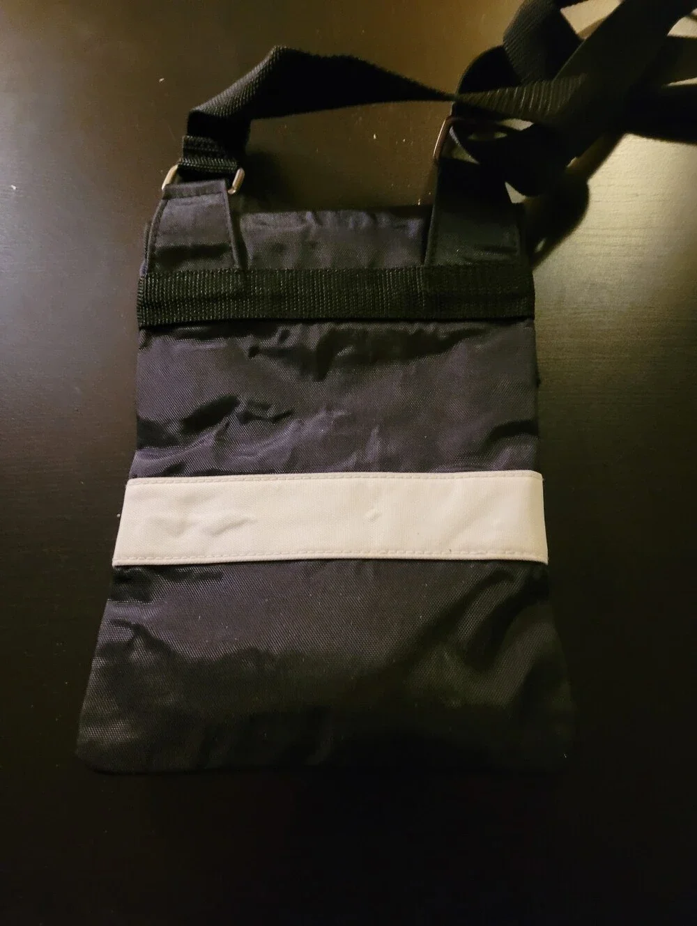 Polo by Ralph Lauren Black Messenger Bag with White Polo Sport Band